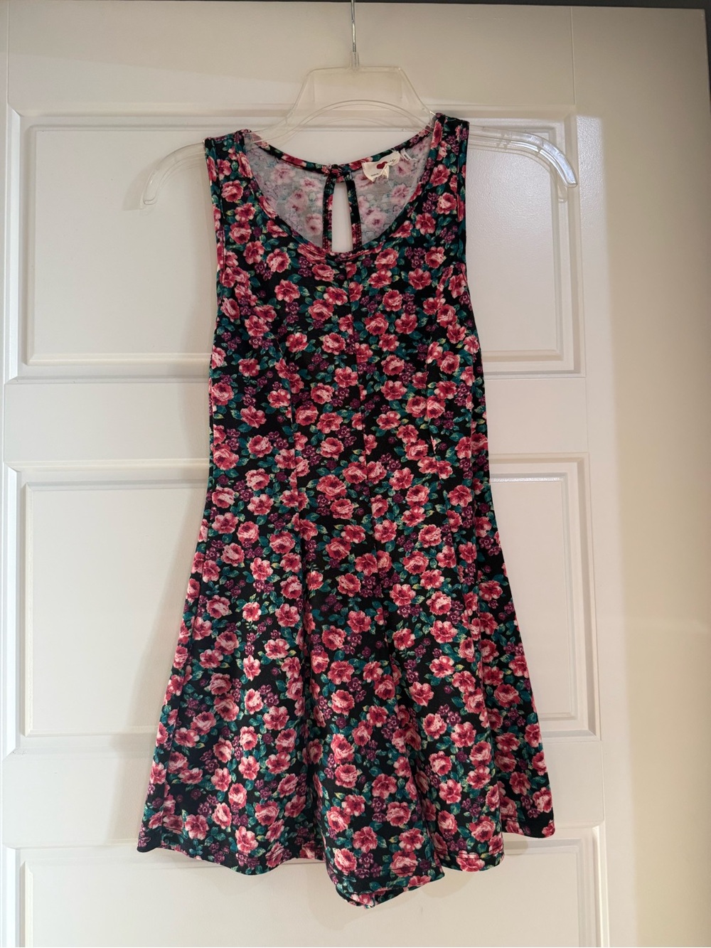 Girls Floral Sleeveless romper - Pink Floral